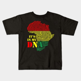 It's in my DNA, Black History, Africa, Black Lives Matter Kids T-Shirt